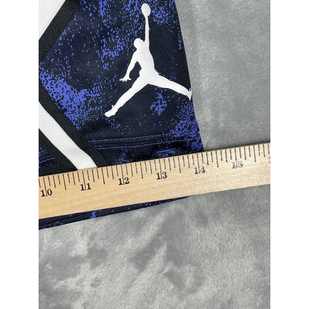 Jordan Breakfast Club Mens XXL Basketball Shorts Blue Black Wash Jumpman Mesh - Picture 7 of 10